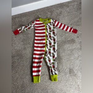 Hanna Andersson Grinch Pajamas Onesie Zip Up Cotton 18-24
Months toddler unisex